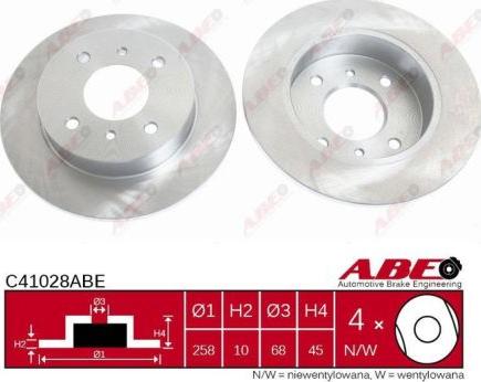 ABE C41028ABE - Brake Disc www.parts5.com