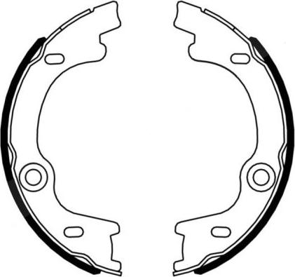 ABE C00333ABE - Brake Shoe Set, parking brake www.parts5.com