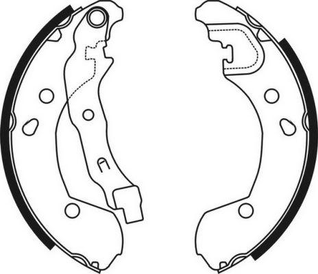 ABE C01056ABE - Комплект тормозных колодок, барабанные www.parts5.com