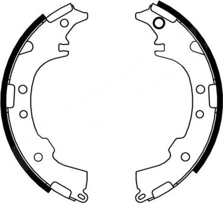 ABE C02058ABE - Brake Shoe Set www.parts5.com