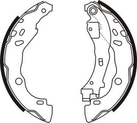 ABE C0C020ABE - Комплект тормозных колодок, барабанные www.parts5.com