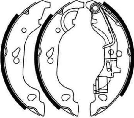 ABE C0F019ABE - Brake Shoe Set www.parts5.com