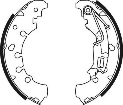 ABE C0F030ABE - Комплект тормозных колодок, барабанные www.parts5.com