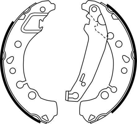 ABE C0G058ABE - Zestaw szczęk hamulcowych www.parts5.com