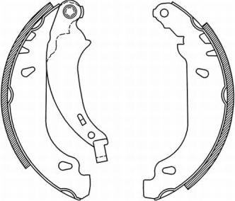 ABE C0P019ABE - Σετ σιαγόνων φρένων www.parts5.com