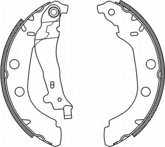 ABE C0P027ABE - Комплект тормозных колодок, барабанные www.parts5.com