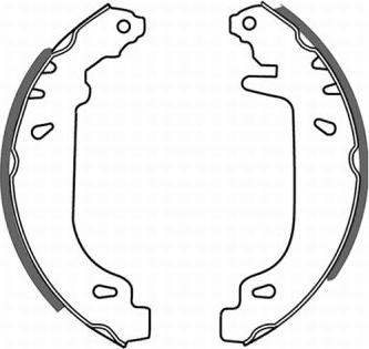 ABE C0R004ABE - Комплект тормозных колодок, барабанные www.parts5.com