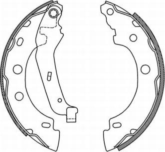 ABE C0R013ABE - Комплект тормозных колодок, барабанные www.parts5.com