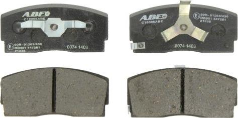 ABE C16006ABE - Brake Pad Set, disc brake parts5.com