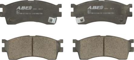 ABE C10319ABE - Set placute frana,frana disc www.parts5.com