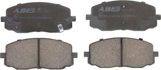 ABE C10320ABE - Sada brzdových platničiek kotúčovej brzdy www.parts5.com