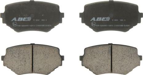 ABE C18001ABE - Brake Pad Set, disc brake www.parts5.com