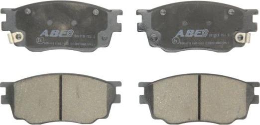 ABE C13051ABE - Тормозные колодки, дисковые, комплект www.parts5.com