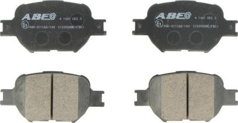 ABE C12092ABE - Brake Pad Set, disc brake www.parts5.com