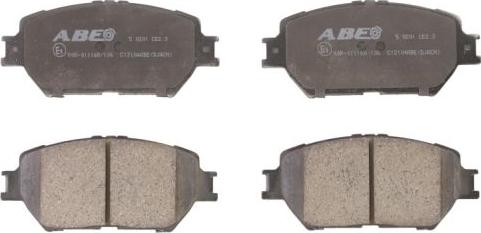 ABE C12104ABE - Set placute frana,frana disc www.parts5.com