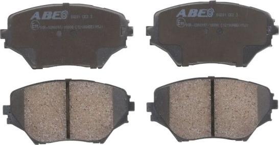 ABE C12100ABE - Brake Pad Set, disc brake www.parts5.com