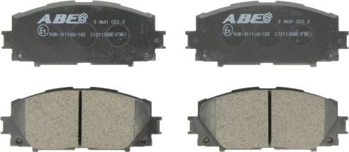 ABE C12113ABE - Brake Pad Set, disc brake parts5.com