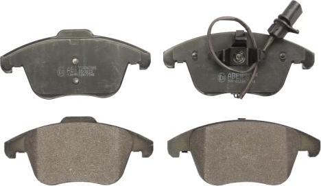 ABE C1A043ABE - Brake Pad Set, disc brake www.parts5.com