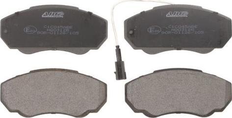 ABE C1C045ABE - Brake Pad Set, disc brake parts5.com