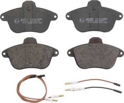 ABE C1C019ABE - Brake Pad Set, disc brake www.parts5.com