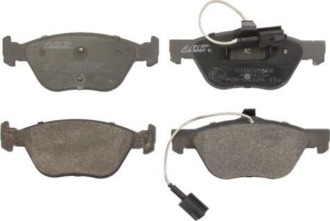 ABE C1D035ABE - Sada brzdových destiček, kotoučová brzda parts5.com