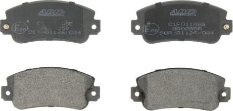 ABE C1F011ABE - Brake Pad Set, disc brake www.parts5.com