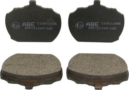 ABE C1G011ABE - Тормозные колодки, дисковые, комплект www.parts5.com