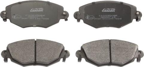 ABE C1G035ABE - Brake Pad Set, disc brake www.parts5.com