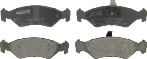 ABE C1G025ABE - Set placute frana,frana disc www.parts5.com