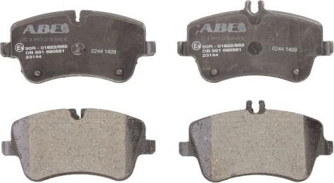 ABE C1M025ABE - Комплект спирачно феродо, дискови спирачки www.parts5.com