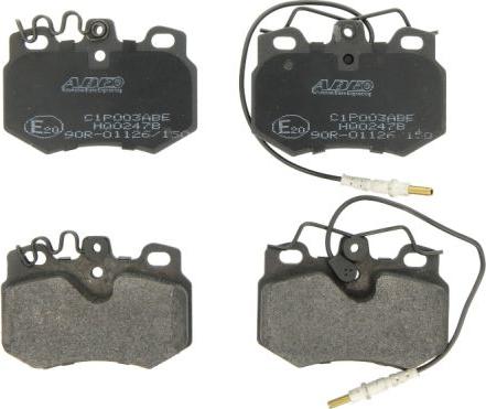 ABE C1P003ABE - Brake Pad Set, disc brake www.parts5.com