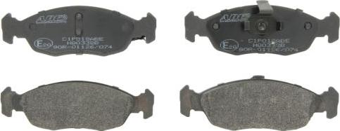 ABE C1P018ABE - Brake Pad Set, disc brake www.parts5.com