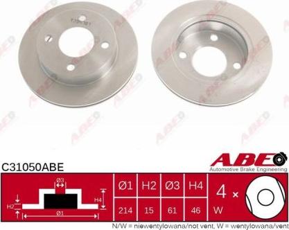 ABE C31050ABE - Brake Disc www.parts5.com