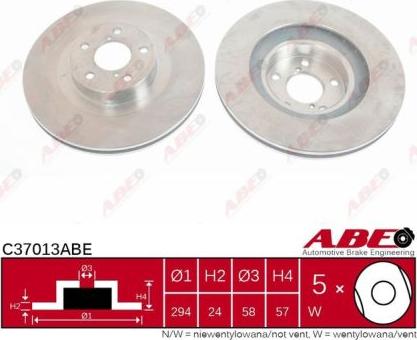 ABE C37013ABE - Δισκόπλακα www.parts5.com