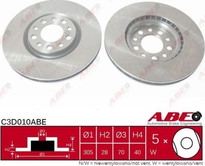 ABE C3D010ABE - Disc frana www.parts5.com