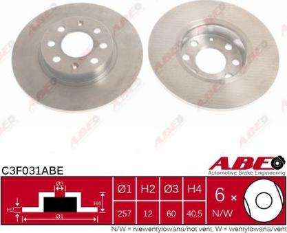 ABE C3F031ABE - Brake Disc parts5.com