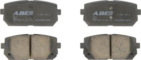 ABE C20309ABE - Brake Pad Set, disc brake www.parts5.com