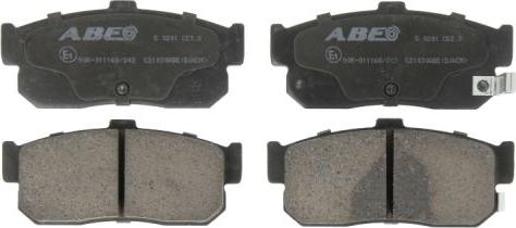 ABE C21030ABE - Комплект спирачно феродо, дискови спирачки www.parts5.com