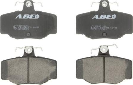 ABE C21031ABE - Тормозные колодки, дисковые, комплект www.parts5.com