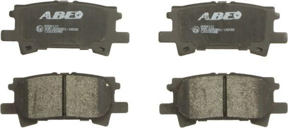 ABE C22032ABE - Brake Pad Set, disc brake www.parts5.com