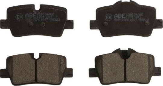 ABE C2B034ABE - Brake Pad Set, disc brake www.parts5.com