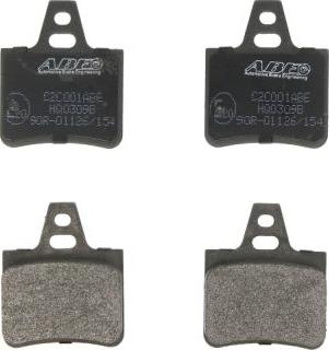 ABE C2C001ABE - Brake Pad Set, disc brake www.parts5.com