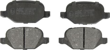 ABE C2D006ABE - Set placute frana,frana disc www.parts5.com