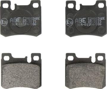 ABE C2M002ABE - Brake Pad Set, disc brake www.parts5.com