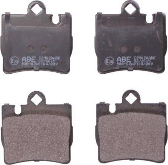 ABE C2M020ABE - Brake Pad Set, disc brake www.parts5.com