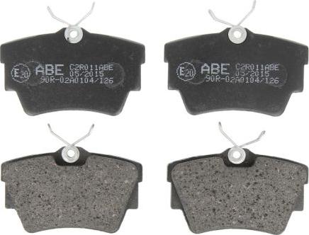 ABE C2R011ABE - Fékbetétkészlet, tárcsafék parts5.com