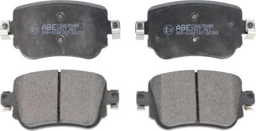 ABE C2W035ABE - Комплект спирачно феродо, дискови спирачки www.parts5.com