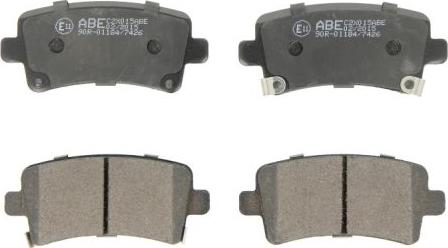 ABE C2X015ABE - Set placute frana,frana disc www.parts5.com