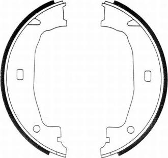 ABE CRB004ABE - Brake Shoe Set, parking brake www.parts5.com