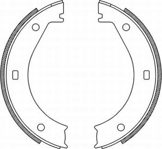 ABE CRB005ABE - Brake Shoe Set, parking brake parts5.com